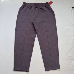 NEW Spanx Brushed AirEssentials Slim Straight Pant SIZE XL Heather Storm
